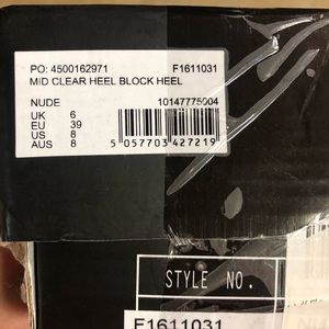 Clear heels